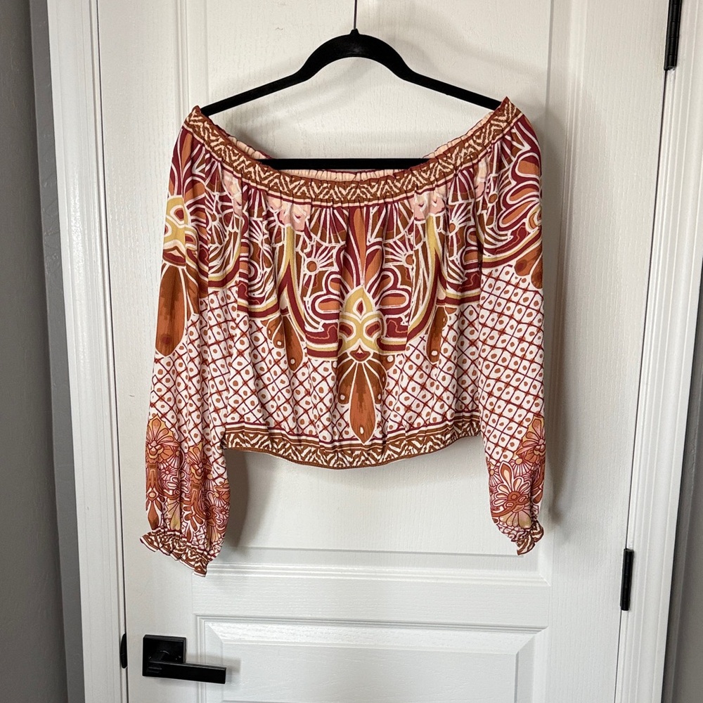 Flying Tomato Multicolor Off-Shoulder Blouse
